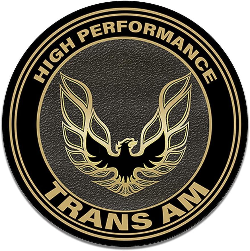 High Perfomance Trans Am Emblem Bird Photograph Reproduction Car Company Garage Signs Metal Vintage Style Decor Metal Tin Aluminum Round Sign Home Dcor 12" Sign