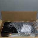 2 Burner Electric Cooktop 110V - 24 Inch Countertop Electric Stove with Handles 2000W, Two Burner Ceramic Burner with LCD Touch Screen and Knob Control, Timer, Safety Lock, 120V Plug in