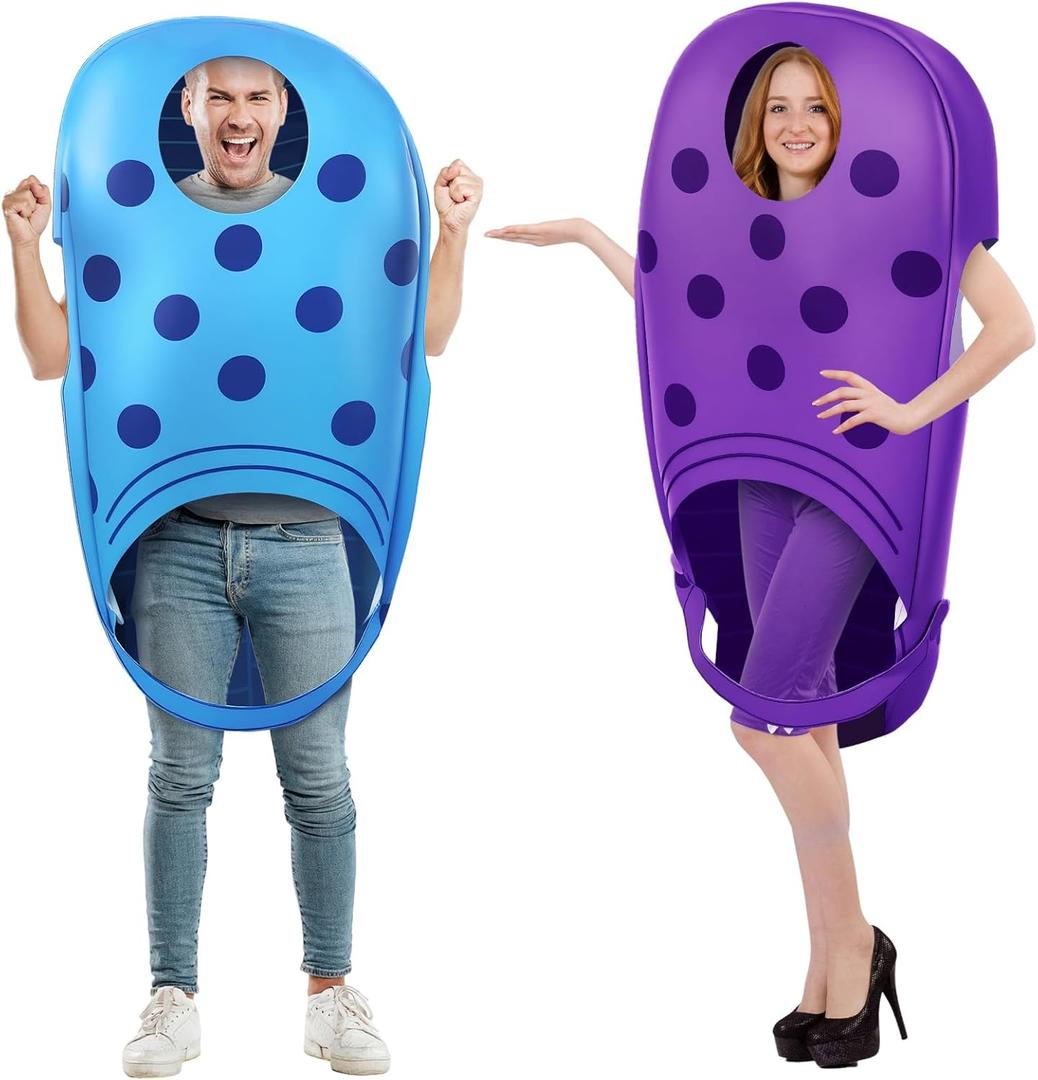 Blue Halloween Garden Beach Shoe Costume 47 x 29 inch Funny Halloween Costume Garden Shoe Cosplay Clog Outfits