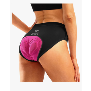 Bikewa Women's 4D Padded Bike Underwear Cycling Bicycle Shorts Biking Riding Briefs Biker Cycle Undershorts for Women Size S