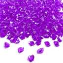 Super Z Outlet Acrylic Color Ice Rock Crystals Treasure Gems for Table Scatters, Vase Fillers, Event, Wedding, Arts & Crafts, Birthday Decoration Favor (190 Pieces) (Purple)