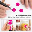 1 Inch Round Sticker Dot Stickers, with 4000 Fluorescent Green Dots, 4 Rolls-4000PCS