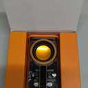 Transparent Wireless Bluetooth Speaker Portable Mini Speaker with LED Colorful Lights Stereo Sound TWS Small Speakers for Office, Party Camping, Shower, Home, Travel (Orange)