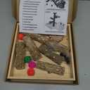 BNOSDM Portable Bird Perch Stand with Potty Tray, Natural Wood Tabletop Training Gym Parrot Playground Toy for Budgies, Cockatiels, Lovebirds, Conures Canaries