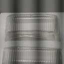 Ribbed Glass Vases, Clear Vases for Flowers Set of 2, Glass Vase for Centerpieces, Rectangle Vase for Living Room, Bedroom, Kitchen, Dining Table, Shelf, Wedding (Small)