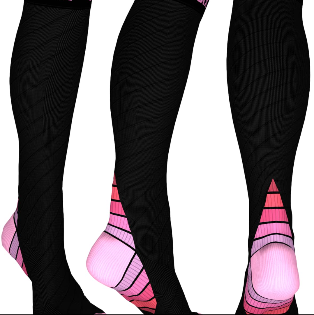 Physix Gear Compression Socks 20-30 mmHg - Men & Women - Running, Nurses, Shin Splints, Flight, Travel, L/XL