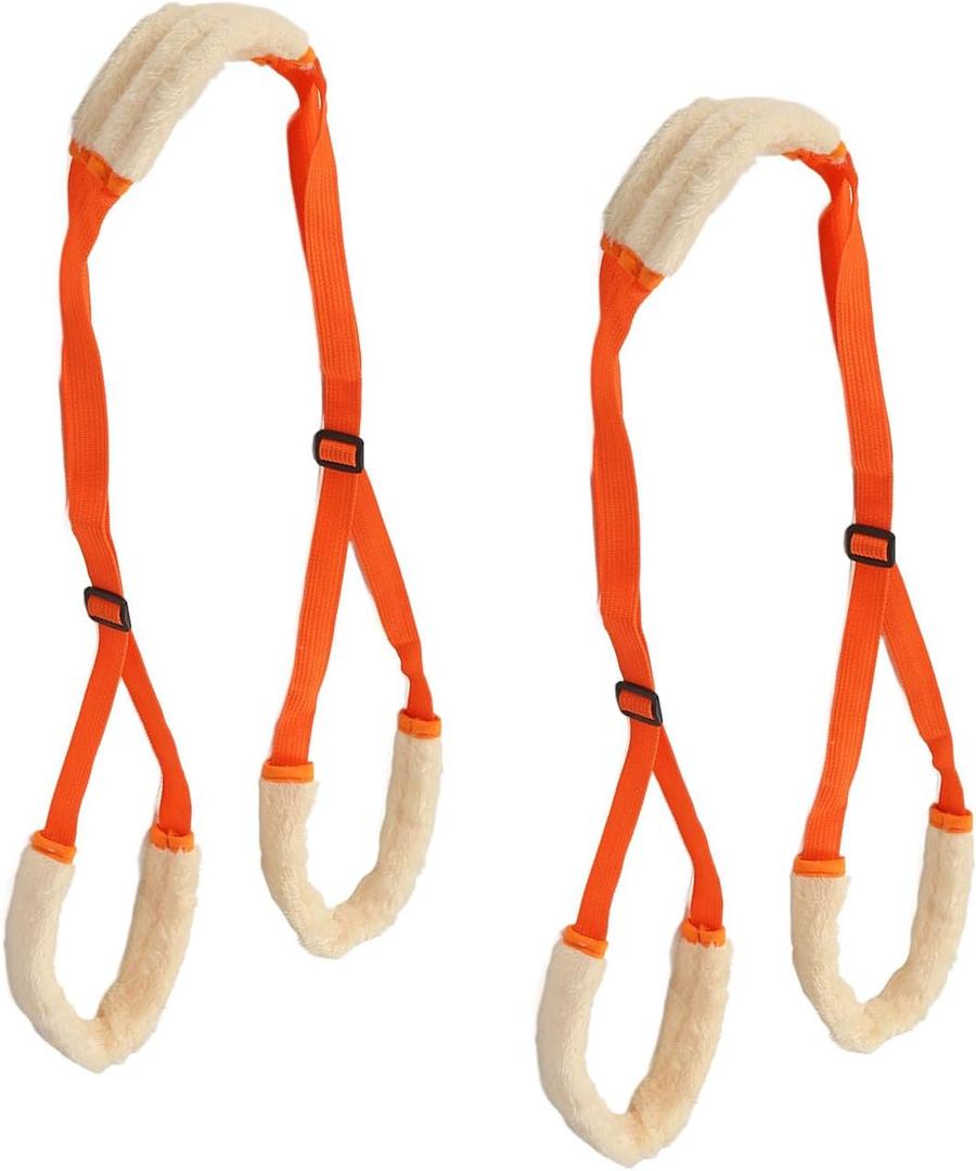 Generic Dog Sling, 2 Pcs Dog Support Harness Dog Wheelchair for Back Legs Dog Harness Dog Back Legs Rear Lifting Sling for Pet Mobility Helps Dogs with Poor Stability, Joint, Orange