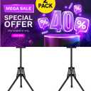 Poster Stands for Display - Floor Poster Board Holder Poster Display Stand Retractable Banner Stand Outdoor Sign Holder, Double-Side Tripod Height up to 80"2pack