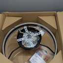 kejector Low Profile Ceiling Fan with Light,20 Inch Fandelier Ceiling Fans with Lights and Remote App Control,360Oscillation Bladeless Flush Mount LED Fan Light for Bedroom Living Dining Room