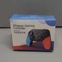 Joso Wireless Mobile Gaming Controller for iPhone, Android, iPad, Tablet, PC, Phone Controller with Phone Clip Supports Cloud Game, COD Mobile, Genshin Immpact, Remote Player Gamepad (Black+Blue+Red)