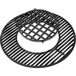 Uniflasy Cast Iron Cooking Grate for Weber 22 inch Kettle Grills, Gourmet BBQ System, One-Touch, Bar-B-Kettle, Master-Touch, Performer, for Weber 22.5 inch Original Kettle Premium Charcoal Grill, 8835