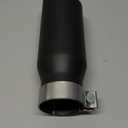 A-KARCK Exhaust Tip 3 Inch Inlet, 3" Inlet 4" Outlet 12" Overall Length Clamp On Muffler Tip For Truck Tailpipe, Rolled Angle Cut Design