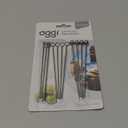 OGGI Metal Cocktail Picks Sticks 12 pcs - Stainless Steel Martini Picks, Reusable Metal Cocktail Skewers, Martini Sticks for Olives, Appetizers, Bloody Mary, 4.25" / 11cm