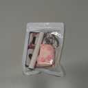 DamonLight Game Case for AirPods 4 Cover Shock-Proof Protective Silicone Case with Keychain for Apple Airpods 4th Generation 2024 Released (Pink)