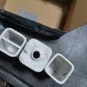 ZCCZ Bathroom Accessory Sets, 4 Pieces Bathroom Accessories Complete Set Vanity Countertop Accessory Set with Marble Look, Includes Lotion Dispenser Soap Pump, Tumbler, Toothbrush Holder and Tray