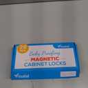 20 Pack Magnetic Cabinet Locks Baby Proofing - Vmaisi Children Proof Cupboard Drawers Latches - Adhesive Easy Installation (Standard)