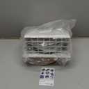 Hon&Guan Dryer Vent Cover Outside with Removable Mesh, Wall Mount Extractor Vent with Rubber Cushioned Non-Return Flap, Metal Outside Dryer Vent Cover for House (White, 4 Inch)