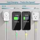 2 x BESTEK European Travel Plug Adapter, International Power Plug with USB+Type C PD20W Outlet Adaptor Charger for US to Most of Europe EU Iceland Spain Italy France Germany1 Pack (White 01)