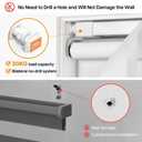 LazBlinds No-Drill Cordless Zebra Blinds - Dual Layer Light Filtering & Room Darkening, Free-Stop Lift, Easy Install, Day & Night Privacy with Valance for Window 35" W x 48" H, White