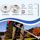 Stainless Steel Blade Kit Hardware Compatible with Echo SRM Series (Except The High Torque Version),Trimmer & Brush Cutter Saw Blade Conversion Kit for SRM 225 Part# C535000160 C535000150