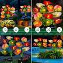 Solar Lights Outdoor - Unique Solar Anthurium Lights Solar Plant Waterproof Decor for Garden, Lawn, Patio, Thoughtful Gift for Garden Lovers