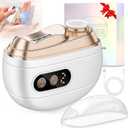 Electric Nail Clipper 2026 Upgraded 3 in 1 Rechargeable Automatic Nail Trimmer with LED Light & Clip Storage - USB Rechargeable for Baby, Kids,Seniors, Adults