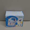 iClever BTH12 Kids Bluetooth Headphones, Colorful LED Lights Kids Headphones Wireless, 74/ 85dBA Safe Volume, 85H Playtime, Fast Charging, Bluetooth 5.2, Over Ear, Built-in Mic for iPad/ Tablet/ Airplane, Blue