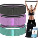 Desire Deluxe Premium Resistance Bands Set  Fabric Stretch Bands for Strength Training, Physical Therapy, Pilates & Yoga, Non-Slip Workout Bands for Men & Women (3 Pack)