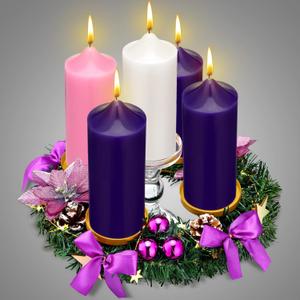 Ziliny Christmas Advent Wreath Decorations Stand Gifts Gold