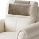 Chenille Neck Pillow for Sofa - Adjustable Headrest, Non-Slip Neck Support Cushion for Pain Relief, Comfortable Chair Pillow, Coffee