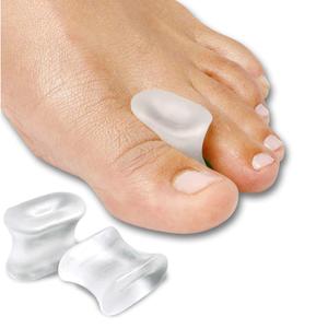 NatraCure Gel Toe Spacers - Helps with Bunions, Corns, Blisters, Rubbing & Overlapping Toes - Toe Separators for Women & Men to Correct Toes - 2 Pack
