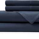 Hotel Sheets Direct 4 Piece Bed Sheet Set California King, 100% Viscose Derived from Bamboo Sheets Set with 2 Pillowcases, Cooling & Breathable Luxury Bedding, Moisture-Wicking & Silky Soft, Navy Blue
