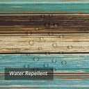 Farmhouse Linen Table Runner, Blue Brown Teal Green, Grateful Thanksgiving Table Runners 90 inches Long - Heat Resistant Waterproof Wood Rustic Retro Runner for Kitchen Dining Living Room Coffee Table