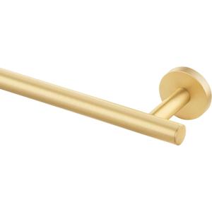 QOGRISUN Brass Towel Bar for Bathroom,Gold Towel Holder Heavy Duty, Modern Brass Bathroom Accessories Wall Mounted,24-Inches Total Length, Brushed Brass