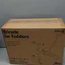 Liberry 2 in 1 Toddler Tricycle Age 2 3 4 Years Old, Kids Trike with Adjustable Push Handle, Bell & Basket, 3 Wheel Bike Riding Toy Birthday Gift for Girls Boys, Light Pink