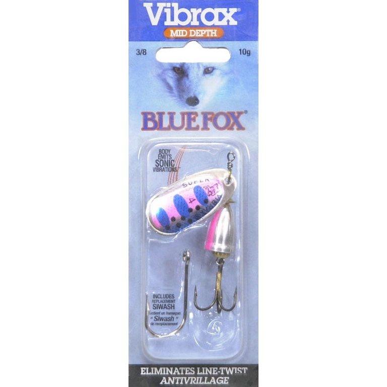 Blue Fox Classic Vibrax 04 Painted 3/8 (Rainbow Trout, Size- 2.88) 2Pack