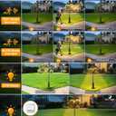 360°Motion Sensor Outdoor Post Lights with GFCI Outlet 2-Head,4 Modes Dusk to Dawn Lamp Post Light Fixture,Waterproof Aluminum Outside Light Posts Outdoor Lighting for Yard Garden Driveway,Hardwired