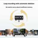 DM01 Motorcycle Dash Cam, 1080P HD Waterproof Camera, IP66 Weatherproof, 140° Wide Angle, Built-in WiFi, Loop Recording，Multiple Mount Accessories with 64GB SD Card Included