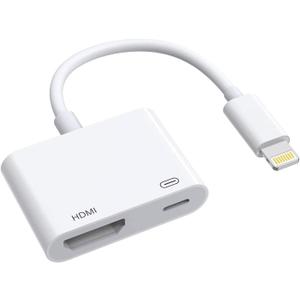 Apple MFi Lightning to HDMI Digital AV Adapter Compatible with iPhone 14, 14 Plus, 14 Pro, 14 Pro Max, 13, 12, Pro Max, XR, XS, X 8 7 6 Plus, SE 2, iPad to HDTV/Projector/Monitor