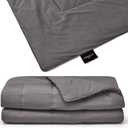 Miracle Made Cool-to-The-Touch Comforter Silver-Treated, Soft, Breathable Fabric Lightweight, Cozy Bedding Designed for Hot Sleepers Queen Size Blanket, Stone