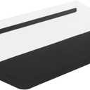 Acrylic Tilted Keyboard Riser Stand and Holder with Wrist Arm Rest Support Pad for Computer Desk Desktop, 16.9" Wide (Clear)