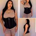 SHAPERX Waist Trainer Corset for Women Tummy Control Sport Girdle Hourglass Waist Cincher Body Shaper with Steel Boned (Black, M)
