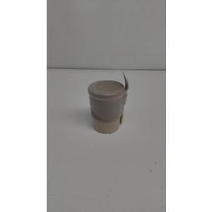 Small Beige Cup With Lid And Spoon Small Beige Cup With Lid And Spoon