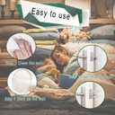 2 x Door Stoppers for WallAOPANDA Wall Protectors from Door knobs for Door Handle Guard Silencer Self Adhesive,Reusable Clear Rubber Guard Door Bumpers for Wall Protector(2 in*0.31 in,12Pcs)