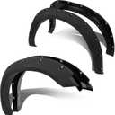 ECOTRIC Fender Flares Compatible with 2009-2010 Dodge Ram 1500/2011-2018 Ram 1500/2019-2023 Ram 1500 Classic Fleet side, Truck Wheel Flares Wheel Cover Textured Black Rivet Style 4Pcs