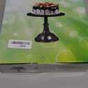 10 inch White Cake Stand: Metal Cake Holder Stand - white cupcake stand For Wedding Reception Birthday (White)