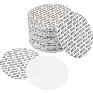 PATIKIL 89mm/3.5" Foam Lid Liner, 200 Pack Adhesive PS Foam Lid Liner Pressure Sensitive Seal Cap Liners Resistant Tamper for Plastic Glass Jar Bottle Cap Seals