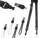 Binocular Strap Camera Shoulder Strap with Pad, 2 Sets of Quick Release Buckles, Shoulder Straps with Pad, Adjustable Between 39" to 63", Replacement Comfortable Neck Lanyard for Camera, Luggage Bag