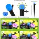 HIRALIY 50ft Drip Irrigation Kit Plant Watering System 8x5mm Blank Distribution Tubing DIY Automatic Irrigation Equipment Set for Garden Greenhouse Flower Bed Patio Lawn