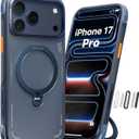 TORRAS Ostand Q3 Air for iPhone 17 Pro Case 6.3'' with Stronger Magnetic Stand, Fit for Magsafe, Airbags Miltary Protection, Camera Control for iPhone 17 Pro Case, Shockproof & Stylish, Midnight Blue
